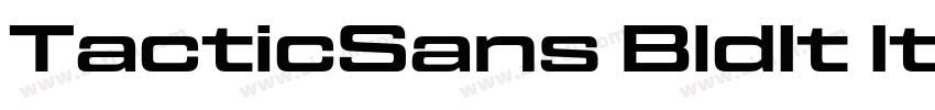 TacticSans BldIt Ita字体转换